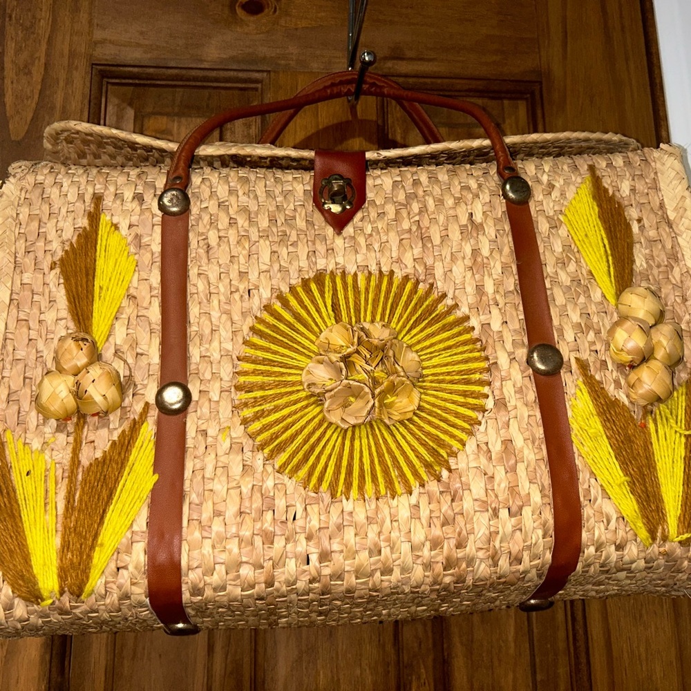 Woven Straw Tote